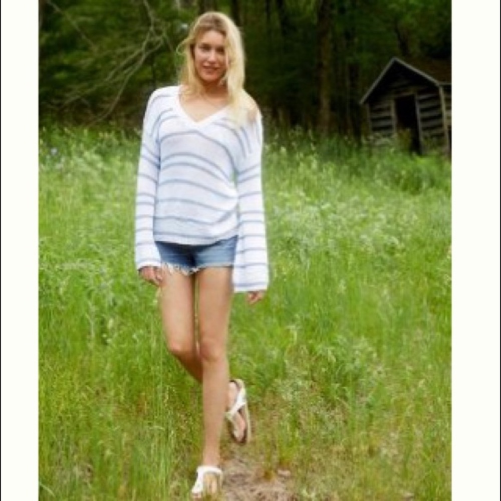 Anthropologie Greyline Stripe Sweater NWT XS